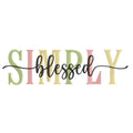 Simply Blessed Embroidered Christian Sweatshirt | Faith-Based Apparel