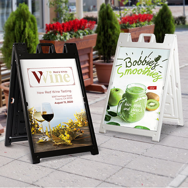 Plastic A-Frame Signs & Stands
