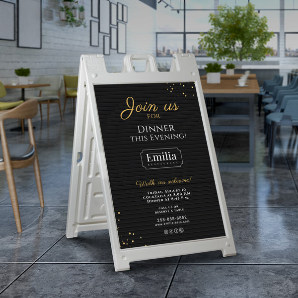 Plastic A-Frame Signs & Stands