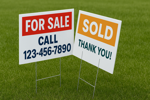 Double Sided 24X18 Yard Sign
